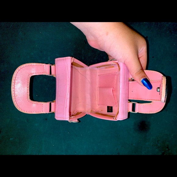 Mini Pink Heart Emblem Purse - Picture 7 of 7